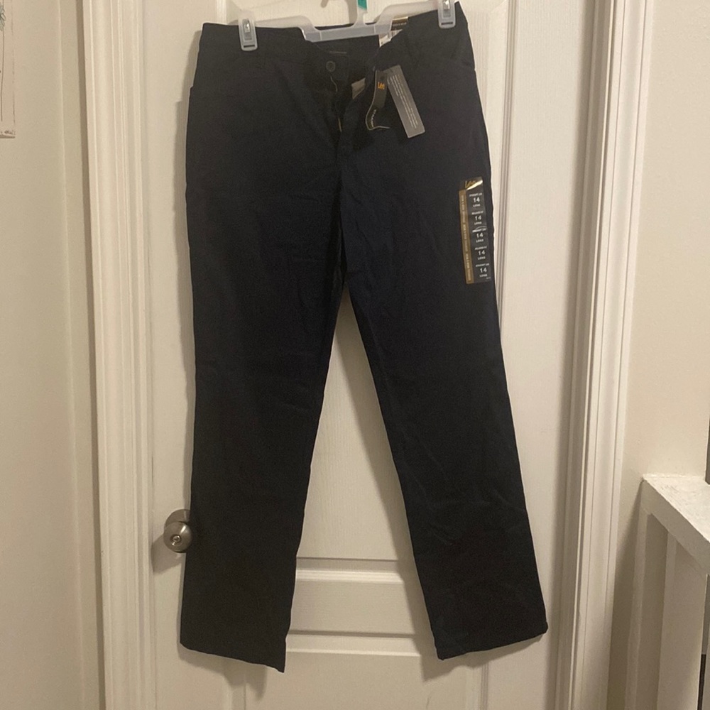 Imperial blue Lee straight leg slacks